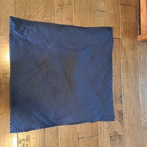 Wamsutta Navy Euro Pillow Shams 26" Square  Set of 3 Gently Used